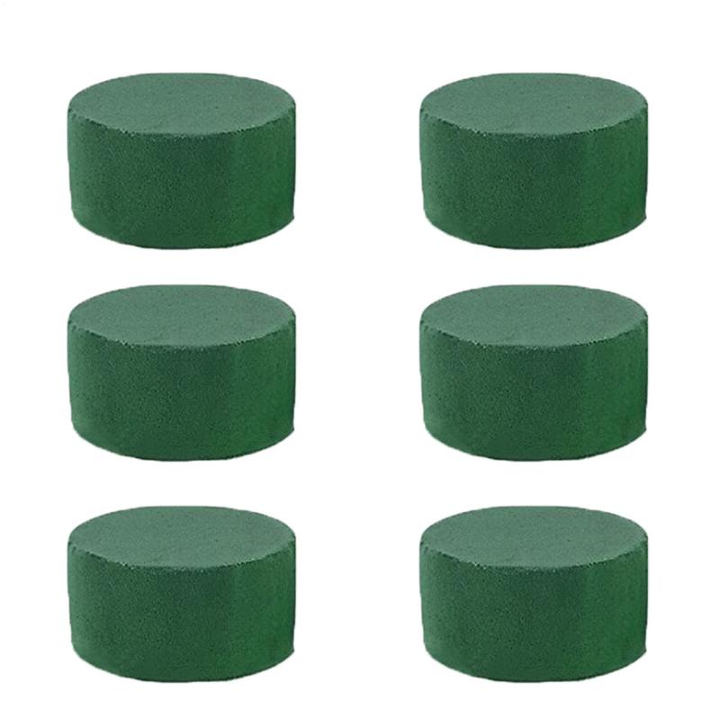 Supply For Florist - 6 шт. круглые цветочные пенопластовые кирпичи,