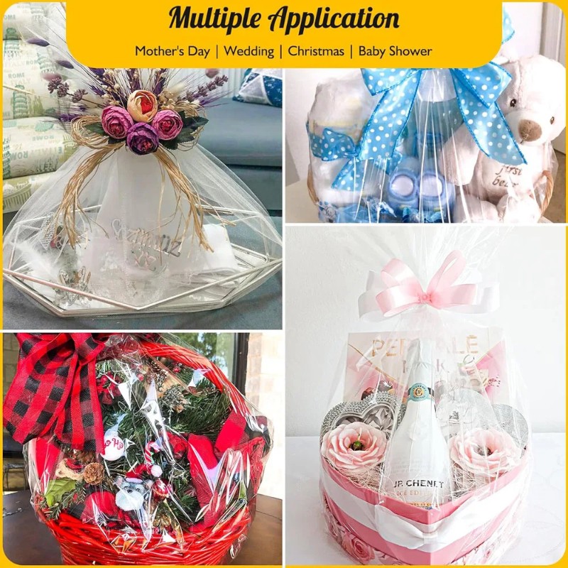 Рулон прозрачной целлофановой  – обзор и цена Cellophane Wrap Clear