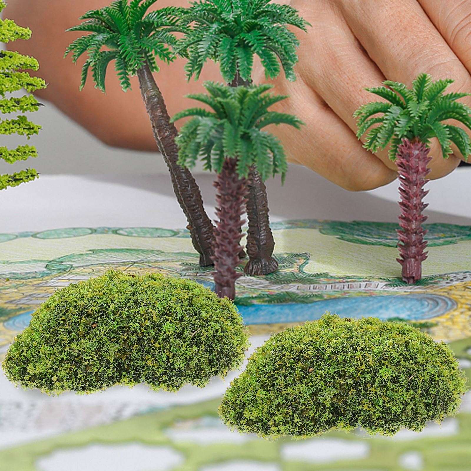 12 шт., искусственный мох, кам – обзор и цена Preserved Moss Sheet