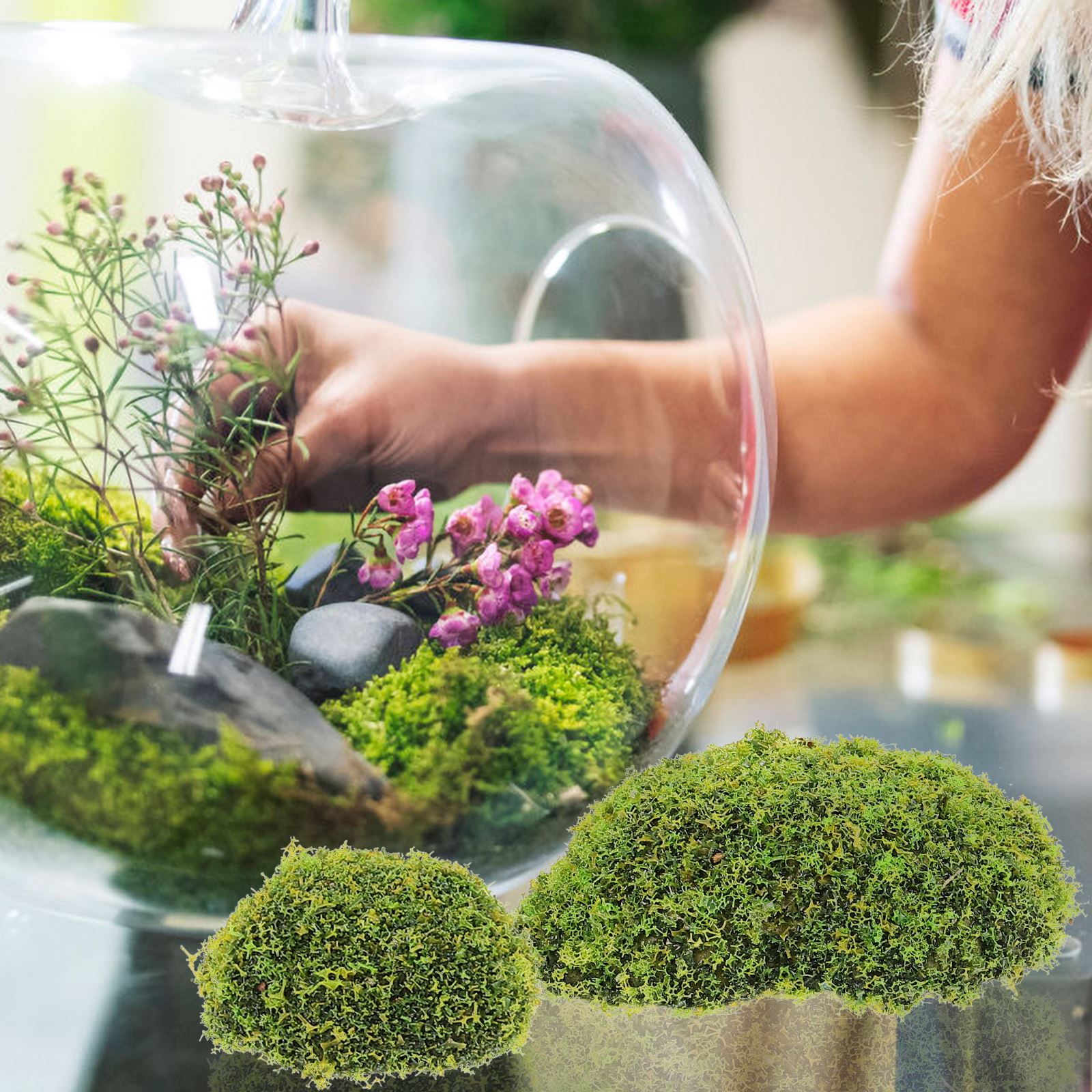 12 шт., искусственный мох, кам – обзор и цена Preserved Moss Sheet