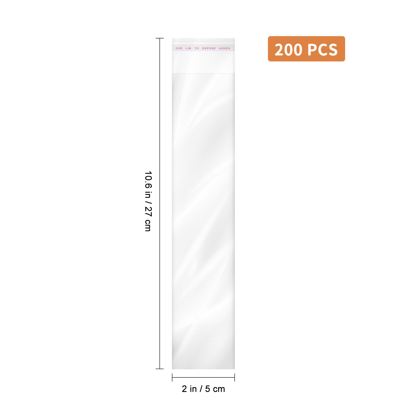 200 шт. прозрачных самозакрыва – обзор и цена Cellophane Wrap Clear